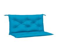 vidaXL Lot de 2 Coussins de Banc de Jardin, Revêtement de Banc avec Jeux de Cordes, Coussin d'Extérieur Imperméable, Bleu Clair Tissu Oxford