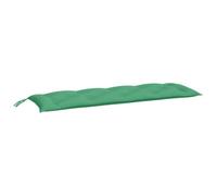 vidaXL Lot de 2 Coussins de Banc de Jardin, Revêtement de Banc avec Jeux de Cordes, Coussin d'Extérieur Imperméable, Vert 150x50x7 cm Tissu Oxford