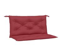 Vidaxl Coussins De Banc De Jardin Lot De 2 Rouge Bordeaux Tissu Oxford