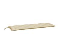 vidaXL Lot de 2 Coussins de Banc de Jardin, Revêtement de Banc avec Jeux de Cordes, Coussin d'Extérieur Imperméable, Beige 150x50x7 cm Tissu Oxford