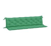 vidaXL Lot de 2 Coussins de Banc de Jardin, Revêtement de Banc avec Jeux de Cordes, Coussin d'Extérieur Imperméable, Vert 200x50x7 cm Tissu Oxford