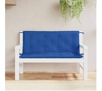 vidaXL Lot de 2 Coussins de Banc de Jardin, Revêtement de Banc avec Jeux de Cordes, Coussin d'Extérieur Imperméable, Bleu 361688