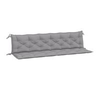 Tuinbankkussens 2 st 200x50x7 cm oxford stof grijs361736