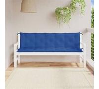 vidaXL Lot de 2 Coussins de Banc de Jardin, Revêtement de Banc avec Jeux de Cordes, Coussin d'Extérieur Imperméable, Bleu 361726 Bleu G