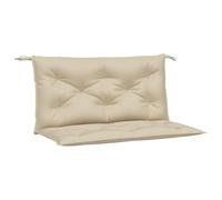 vidaXL Lot de 2 coussins pour banc de jardin – Imperméable, beige 100x50x7 cm – Tissu Oxford