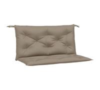 vidaXL Lot de 2 Coussins de Banc de Jardin, Revêtement de Banc avec Jeux de Cordes, Coussin d'Extérieur Imperméable, Taupe 100x50x7 cm Tissu Oxford