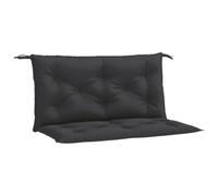 vidaXL Lot de 2 Coussins de Banc de Jardin, Revêtement de Banc avec Jeux de Cordes, Coussin d'Extérieur Imperméable, Noir 100x50x7 cm Tissu Oxford