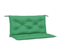 vidaXL Lot de 2 coussins de banc de jardin 100x50x7 cm Tissu Oxford imperméable Vert 361664