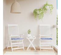 vidaXL Lot de 2 coussins de chaise de jardin 361077 Antidérapants 50×50×4 cm - terrasse/patio