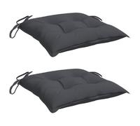 vidaXL Stoelkussens 2 st 50x50x7 cm oxford stof antracietkleurig361507 Anthracite G