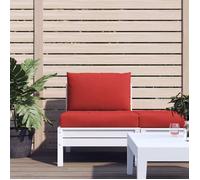 vidaXL Lot de 2 coussins de palette Galette de siège imperméable Coussin de jardin 361760 Rouge G