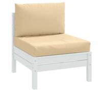 vidaXL Lot de 2 Coussins de Palette, Oreillers de Balcon, Coussins de Sièges Patio Jardinage Terrasse Extérieur, Beige 4002644
