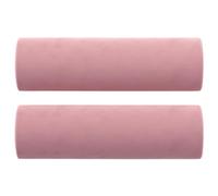 Vidaxl Coussins D¿¿Coratifs 2 Pcs Rose ?15x50 Cm Velours
