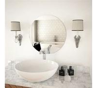 Vidaxl Miroir Mural 50 Cm Rond Verre