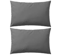 Oreiller d'Extérieur Coussin Décor Maison 2 Pièces 60 x 40 cm Gris