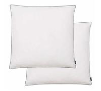 vidaXL Oreillers Lot de 2 Remplissage de duvet 80 x 80 cm Blanc