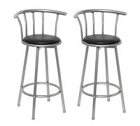 vidaXL Lot de 2 Tabourets de Bar, Chaise de Pub, Siège de Bistrot, Meuble de Salle à Manger Cuisine Salon Maison Intérieur, 60561
