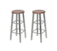 vidaXL Lot de 2 Tabourets de Bar, Chaise de Pub, Siège de Bistrot, Meuble de Salle à Manger Cuisine Salon Maison Intérieur, 60562