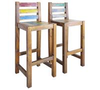 vidaXL Lot de 2 Tabourets de Bar, Chaise de Pub, Siège de Bistrot, Meuble de Salle à Manger Cuisine Salon Maison Intérieur 245800
