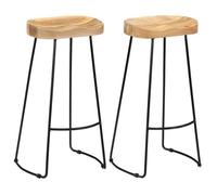 vidaXL Lot de 2 Tabourets de Bar Gavin, Chaise de Pub, Siège de Bistrot, Meuble de Salle à Manger Cuisine Salon Maison 247838