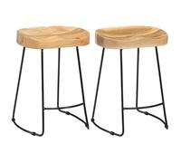 vidaXL Lot de 2 tabourets de bar Gavin – Chaise de pub, siège de bistrot – 247836