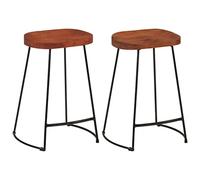Tabourets de Bar Chaises Sièges Bistrot Pub Bois de Manguier Solide vidaXL