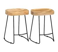 vidaXL Lot de 2 tabourets de bar Gavin – Chaise de pub, siège de bistrot – 247836