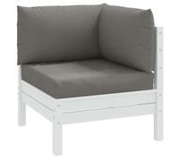 Lot de 3 Coussins de Palette, Oreillers de Balcon, Coussins de Sièges Patio Jardinage Terrasse Extérieur, Gris Foncé 4002653