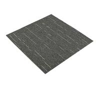 vidaXL Lot de 36 dalles de moquette rayées vert clair 50 x 50 cm pour chambre à coucher - Moquette modulaire douce au toucher - Pour intérieur et salon - Solutions chics - Entretien facile