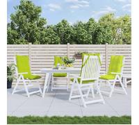 vidaXL Lot de 4 Coussins de Chaise à Dossier Haut 377636 – Imperméable Antidérapant pour Jardin