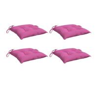 Lot de 4 Coussins de Chaise Coussins de Siège Patio Gris Tissu Oxford vidaXL