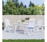 Lot de 4 Coussins de Chaise de Jardin, Galettes de Siège Antidérapantes, Décoration Terrasse Patio Balcon Extérieur, 361078