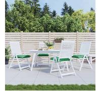vidaXL Lot de 4 Coussins de Palette, Galette de Siège Imperméable, Coussin de Jardin, Décoration d'Extérieur Terrasse, Vert 361523