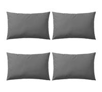 vidaXL Oreiller d'extérieur 4 pièces 60 x 40 cm Gris
