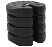 Poids pour belvédère VIDAXL - 4 pcs Noir 220x50 mm - Accessoire pour tente ou belvédère de jardin