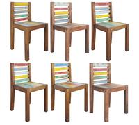 vidaXL Lot de 6 Chaises à Manger, Sièges à Dîner, Chaises de Repas, Meubles de de Salle à Manger Cuisine Maison Intérieur, 3082891
