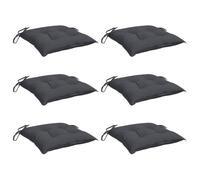 vidaXL Lot de 6 coussins de chaise, galettes de siège avec cordes, imperméable d'extérieur 361452