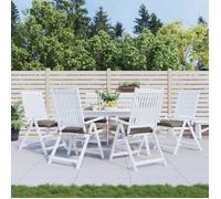 vidaXL Lot de 6 Coussins de Chaise, Galette de Siège avec Jeux de Cordes, Coussin d'Extérieur Imperméable, Taupe 40x40x7 cm 361476