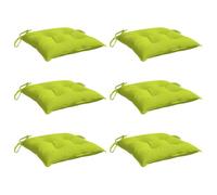 Vidaxl Coussins De Palette Lot De 6 Vert Brillant 50x50x7 Cm