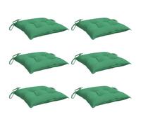 vidaXL Coussins de palette Lot de 6 Tissu Oxford Imperméable Vert 50x50x7 cm