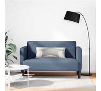 vidaXL Loveseat bank 109 cm corduroy stof blauw4100525 Bleu G