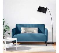 vidaXL Canapé causeuse velours bleu 109 cm