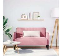 vidaXL Canapé causeuse 4100590 109 cm velours rembourré rose