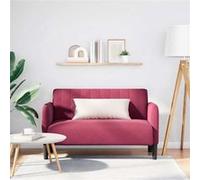 vidaXL Canapé causeuse 2 places 109 cm velours rouge bordeaux