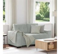 Loveseat bank 120 cm fluweel lichtgrijs4105110