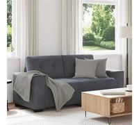 vidaXL Canapé causeuse 2 places 140 cm velours gris foncé 4105123