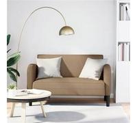 vidaXL Canapé causeuse cappuccino 110 cm similicuir, causeuse, canapé, canapé rembourré, canapé 2 places, couche 4100540