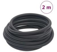 vidaXL Tuyau d'air hybride 0,6" 2 m Noir Caoutchouc et PVC pour compresseur