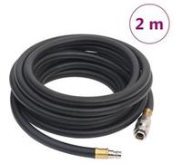 vidaXL Tuyau d'air hybride noir 0,6" 2 m caoutchouc et PVC, tuyau de compresseur d'air, tuyau pneumatique, tuyau d'air en caoutchouc
