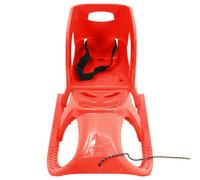 vidaXL Luge avec dossier rouge 102,5x40x23 cm Polypropylène